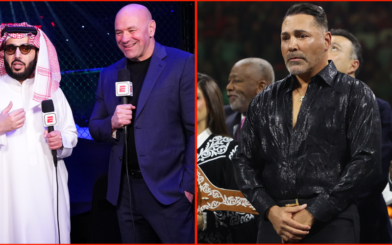 Oscar De La Hoya admits Dana White comment from Turki Alalshikh was ‘offensive’ after TKO boxing announcement